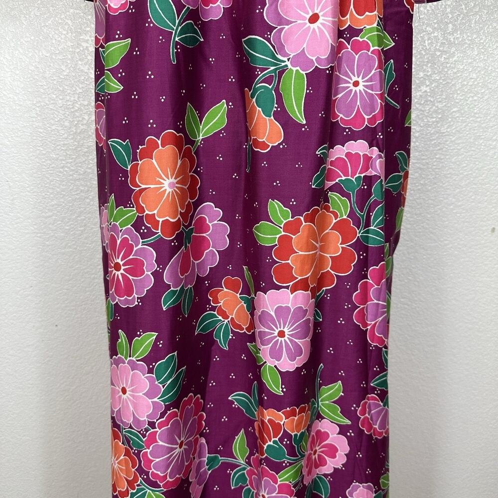 Vintage Sears House Dress Women Small Colorful Floral Muumuu Comfort Boho Midi - Picture 11 of 13